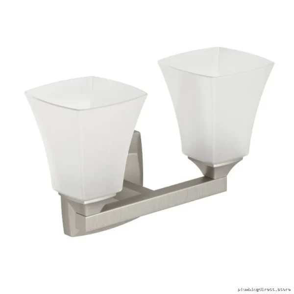 Brushed Nickel Double Globe Wall Sconce - Modern YB5162BN by Moen