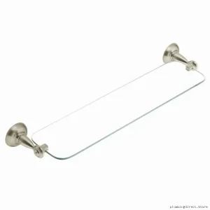 Moen Avery DN3190BN Glass Shelf - Brushed Nickel Bathroom Vessel Sink Mount