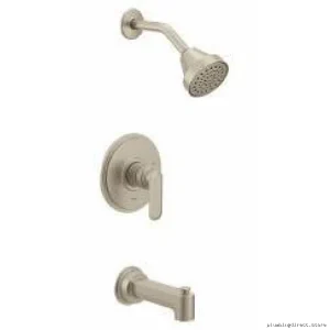Moen Brushed Nickel Modern Tub & Shower Trim Set