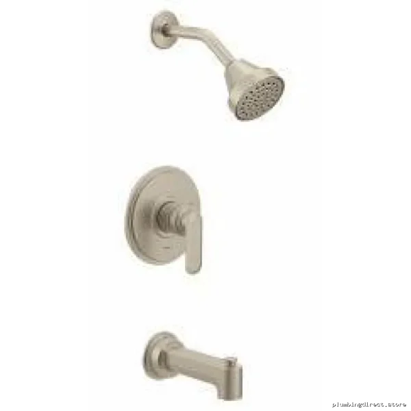 Moen Brushed Nickel Modern Tub & Shower Trim Set