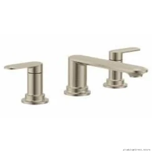 Brushed Nickel Three Hole Roman Bath Faucet Trim | Moen