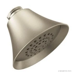 Moen Brushed Nickel Standard Shower Head – Single Spray Design | Model #6370BN