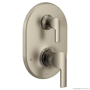 moen brushed nickel shower valve trim integrated diverter m core series