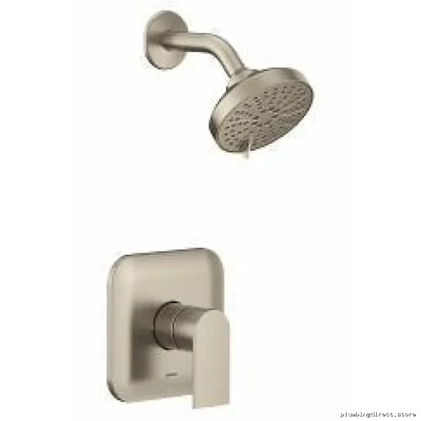 moen brushed nickel shower trim genta lx m-core series modern bathroom