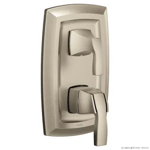 Brushed Nickel Shower Valve Trim with Integrated Diverter – Moen