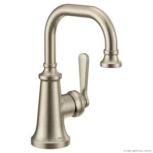 Premium Brushed Nickel Single Hole Bathroom Faucet Moen