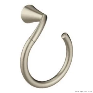 Moen Brushed Nickel Towel Ring - Modern Bathroom Hardware YB2386BN