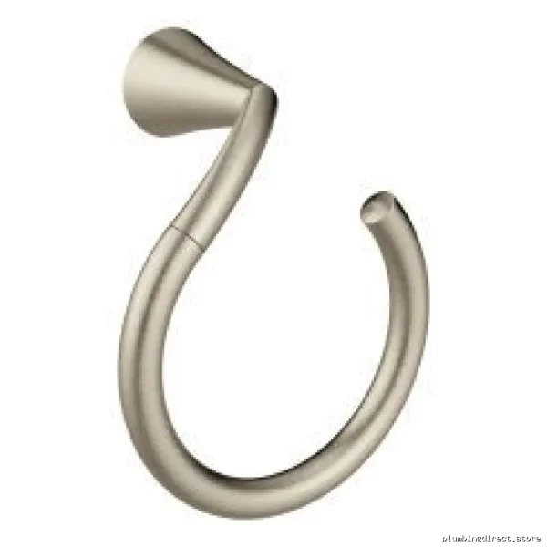 Moen Brushed Nickel Towel Ring - Modern Bathroom Hardware YB2386BN