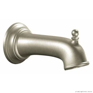 Moen Brushed Nickel Tub & Shower Spout w/Divertor Kit - Model#38