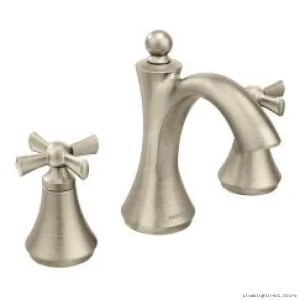 Wynford Brushed Nickel Widespread Bathroom Faucet Trim - Moen T4524BN