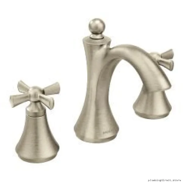 Wynford Brushed Nickel Widespread Bathroom Faucet Trim - Moen T4524BN