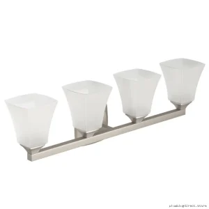 Moen YB5164BN Brushed Nickel 4-Globe Wall Sconce Lighting Fixture