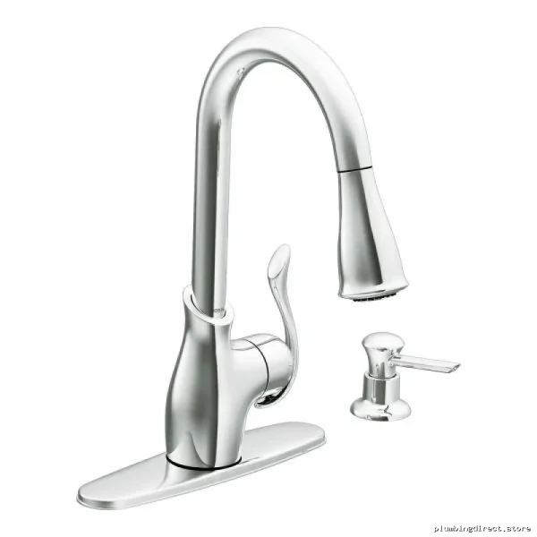 Moen CA87006 Chrome Pull-Down Spray Kitchen Faucet - Modern Boutique Design