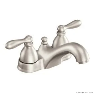 Moen Caldwell Stain-Resistant Centerset Bath Faucet in Brushed Nickel