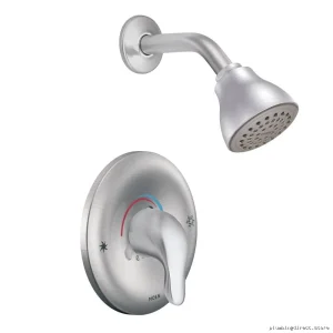 Chateau Posi-Temp Shower Trim with TL182BC Model - Brushed Chrome Moen
