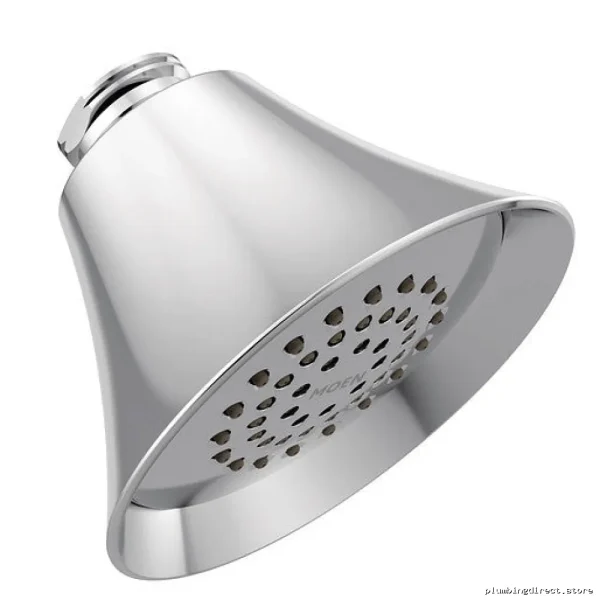 Moen Chrome 3-3/4 Inch Single-Function Shower Head for Modern Bathrooms
