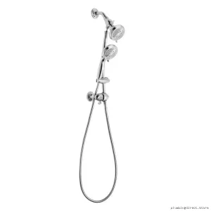 Moen 25013 Chrome 5-Setting Combo Shower Handheld & Wall-Mounted Spa-Like Spray