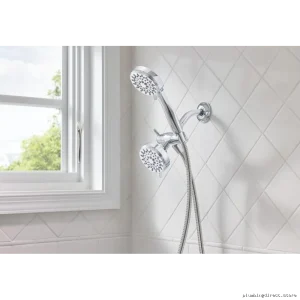 Chrome Multi-Spray Adjustable Shower Head & Hand Held Combo Kit - Moen
