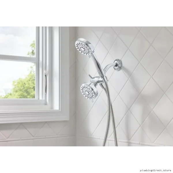 Chrome Multi-Spray Adjustable Shower Head & Hand Held Combo Kit - Moen