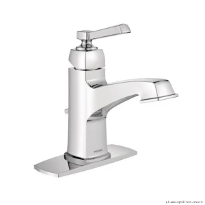 Moen Chrome Boardwalk Collection Single-Hole Bath Sink Faucet Model WS