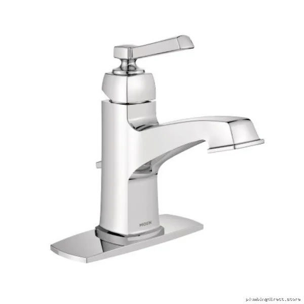 Moen Chrome Boardwalk Collection Single-Hole Bath Sink Faucet Model WS