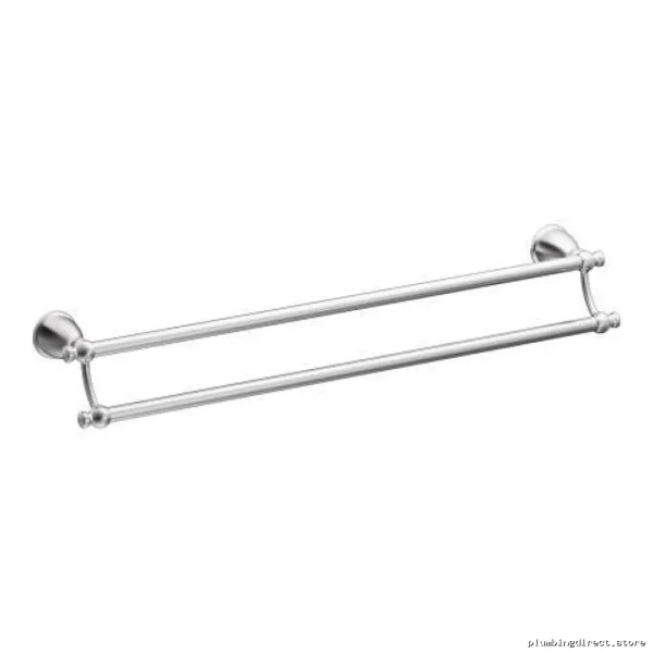 Moen Caldwell Chrome 24-Inch Double Bathroom Towel Bar Y3122CH - Image 2