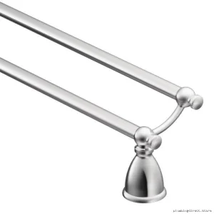 Moen Caldwell Chrome 24-Inch Double Bathroom Towel Bar Y3122CH