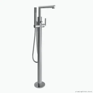Moen Chrome Floor-Mount Tub Faucet - Modern Bath Accessory