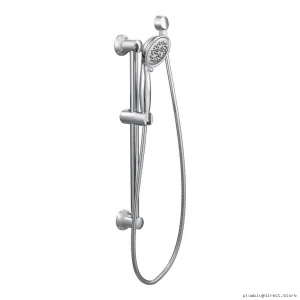 Moen Chrome Water-Saving Handheld Shower with Adjustable Slide Bar