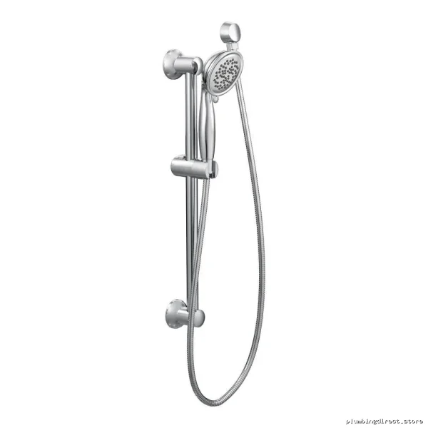 Moen Chrome Water-Saving Handheld Shower with Adjustable Slide Bar