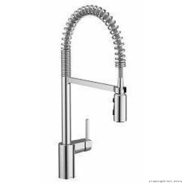 Moen Chrome Kitchen Faucet with Spring-Powered Pull-Down Spray