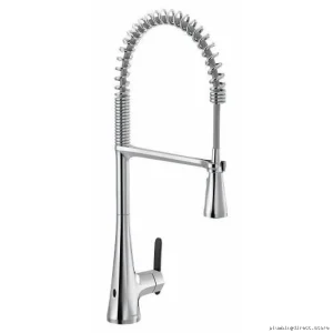 Moen Chrome Kitchen Faucet with MotionSense Wave and Pull Down Spray