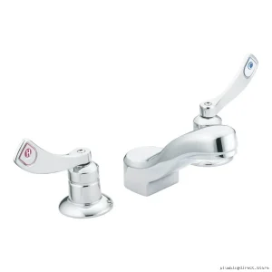 Moen Chrome Kitchen & Bath Sink Faucet – Durable Wide-Spreader Design