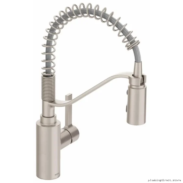 Moen Chrome Pull-Down Kitchen Faucet with Pre-Rinse Spray - Image 2