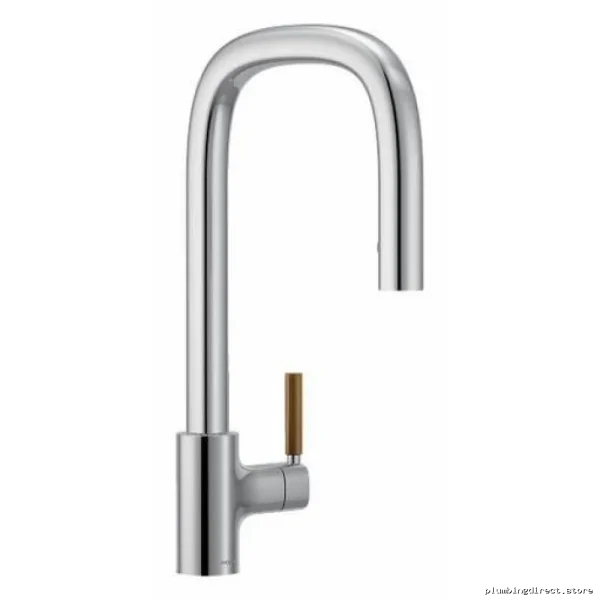 Moen Chrome Pull-Down Spray Kitchen Faucet S74001 - Modern Tenon Design