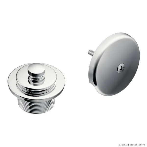 Moen Chrome Push-N-Lock Bathroom Tub Drain Assembly Kit T90331