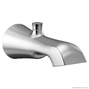Chrome Moen Tub Spout with Diverter & High-Flow Design - Durable Finish S989