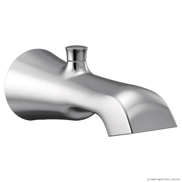 Chrome Moen Tub Spout with Diverter & High-Flow Design - Durable Finish S989