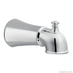 Moen 125753 Tub Spout with Shower Diverter - Chrome Finish, Single Hole Design