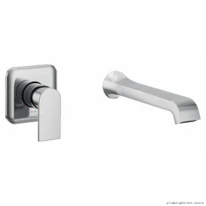 Moen Chrome Wall-Mount Tub Filler Trim with Single Handle WT901