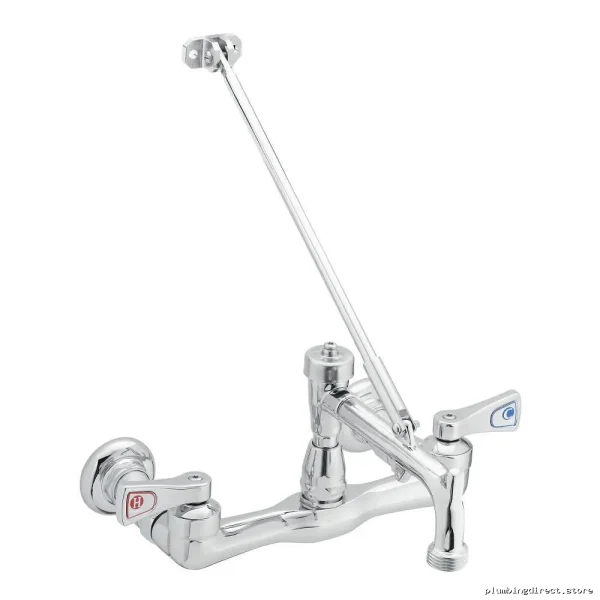 Moen Chrome Wall-Mounted Service Sink Faucet - Durable M-Dura 8124