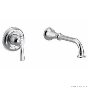 Moen Chrome Wall-Mounted Tub Faucet Trim with Single Handle WTS44501