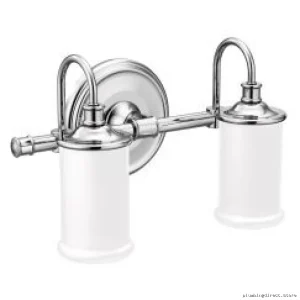 Moen Chrome Wall Sconce with Dual Lights - Belfield YB6462CH