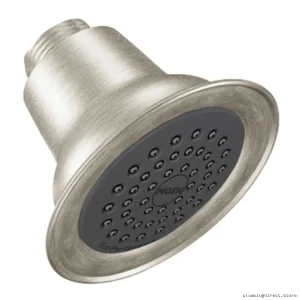 Water-Saving Single Function Commercial Shower Head – Classic Brushed Nickel Moen Model