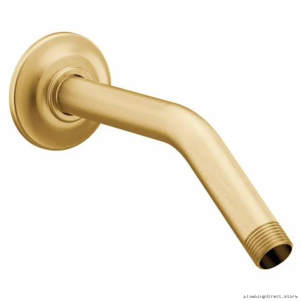 Moen Compatible Brushed Gold High-Flow Shower Arm Kit - Rothbury