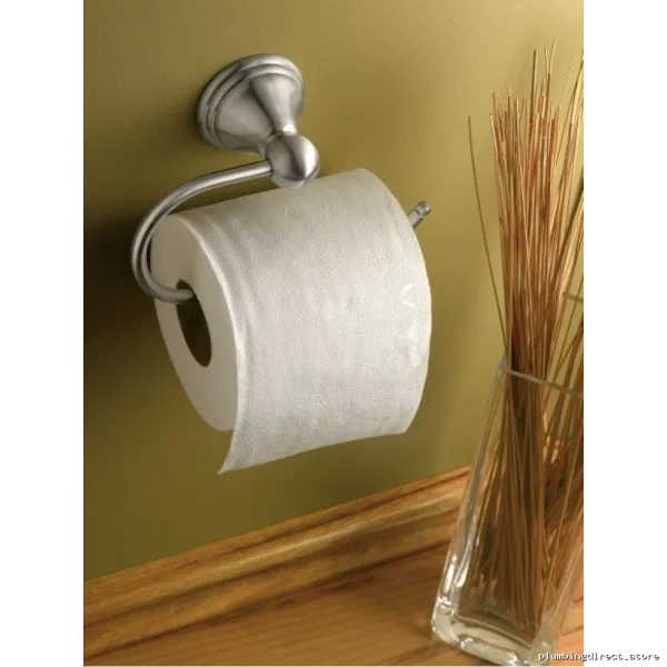 Moen-compatible European-style Toilet Paper Holder DN8408BN in Brushed Nickel