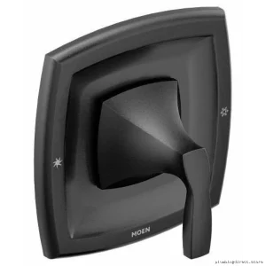 Voss Posi-Temp Matte Black Valve Trim - T2691BL Moen Compatible