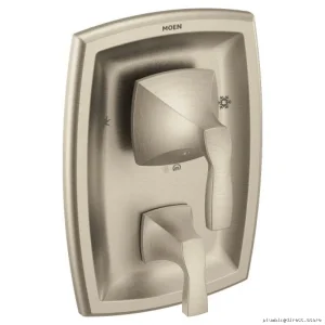 Moen Compatible Thermostatic Valve Trim w/ Integrated Diverters | Brushed Nickel Design #T2K