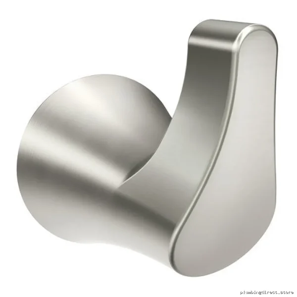 Moen Danika Single Tier Robe Hook - Modern Brushed Nickel Bathroom Accessory