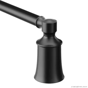 Moen Dartmoor 24-Inch Matte Black Bathroom Towel Bar YB2124BL